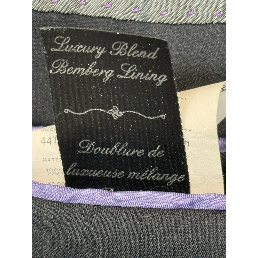 S.Cohen Performance Jacket Men's 44T Sport Coat Blazer‎ Two Button Grey Wool